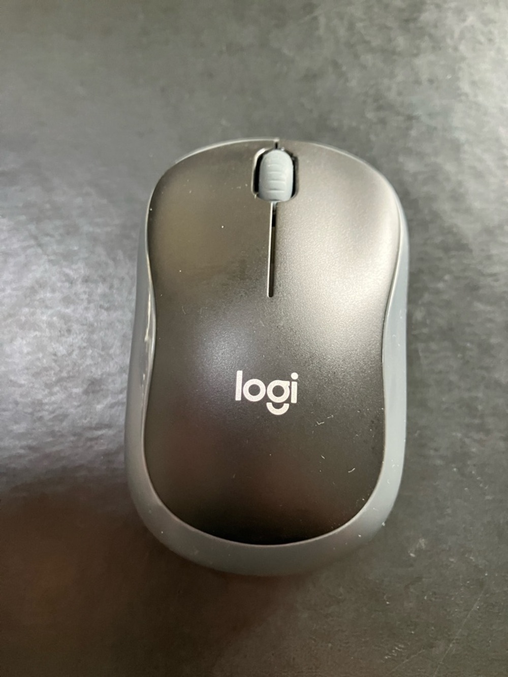 Logi Wireless Mouse in Black and Gray